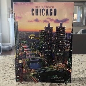 High Above Chicago Oversized 17X12 Coffee Table Book Hardback Home Decor
